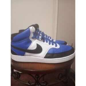 Nike Court Vision Mid NBA Men's Sz 9 Royal/Black/White Athletic Shoes DM1186 400
